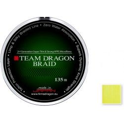 Plecionka Team Dragon 0,18mm 135m ŻÓŁTA FLUO